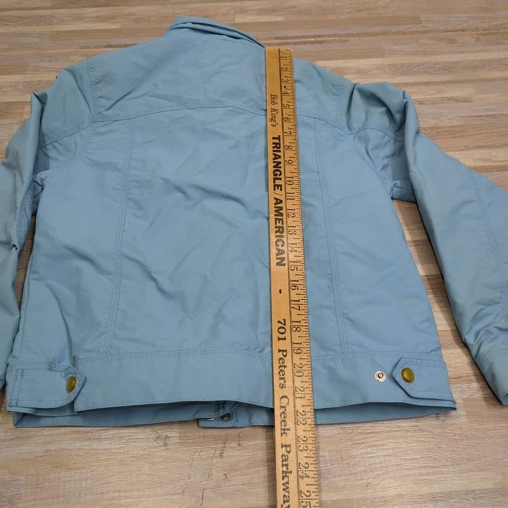Vintage LL Bean All Conditions "2 In One" Jacket Womens Small Blue Poly Shell - Picture 7 of 8